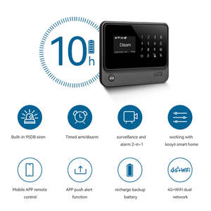 Kit de alarma para el hogar Sistema de alarma de seguridad 4G Control de aplicación + Sistema DE GESTIÓN CMS - Product Image 5