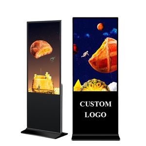 หน้าจอสัมผัสอัจฉริยะจอแอลซีดีแสดงผลป้ายดิจิตอลอุปกรณ์โฆษณาเครื่องเล่นวิดีโอฟังก์ชั่น SDK ตั้งพื้นสำหรับแขวนวิดีโอ - Product Image 2