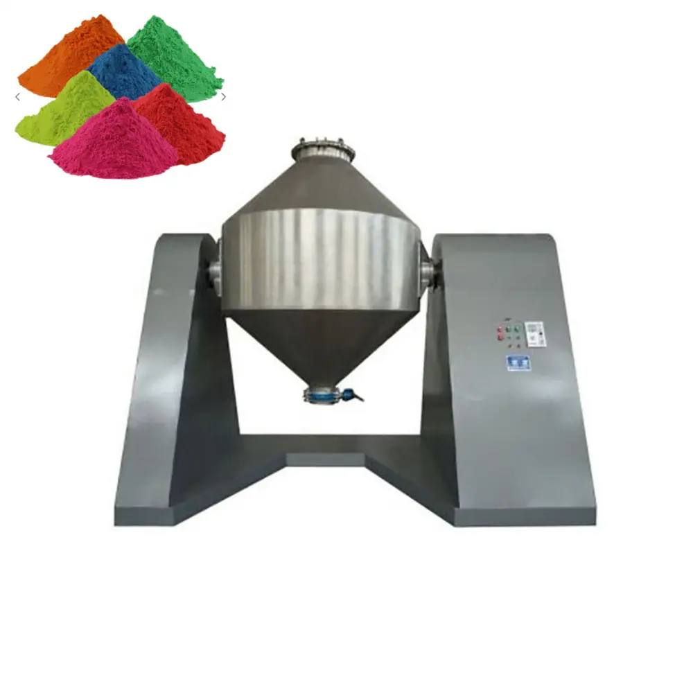 Mezclador de tanque de polvo químico horizontal mezclador de Cono doble licuadora para hacer recubrimientos en polvo