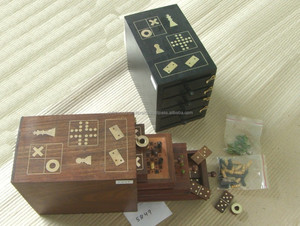 2022新到芒果手工木制多棋盘游戏家庭儿童室内和室外游戏 - Product Image 3
