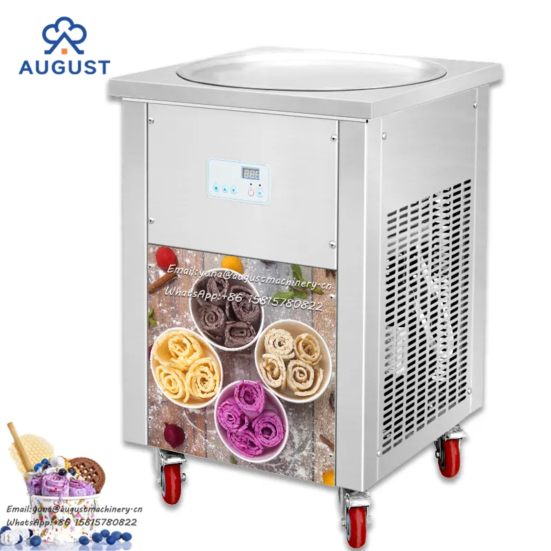 Производство жареного мороженого рулонная машина жареное мороженое ролл/машина для взбивания льда/мороженое с холодной тарелкой