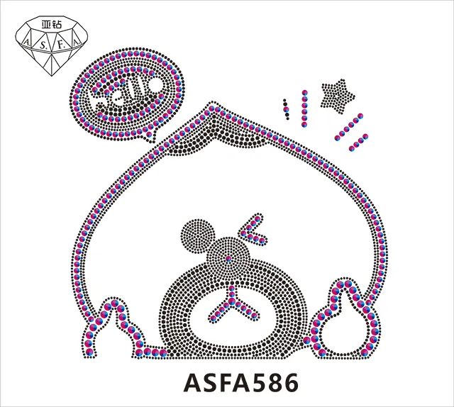 พลอยเทียมแก้ไขร้อนปี ASFA586,ลาบราดอร์จำนวนมากสีพีชบุญคงอายุยืนยาวพลอยเทียมถ่ายโอนร้อนสำหรับเสื้อผ้าแก้ไขร้อน
