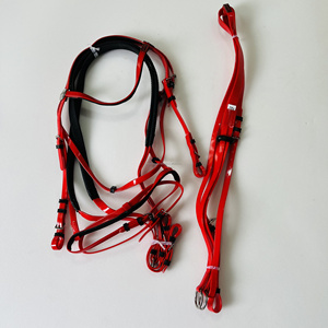 100% Bio Thane Racing Bridle with <strong>Reins</strong> and Matching Martingale Made From High Quality <strong>PVC</strong> It Is Very Easy to Clean and Maintain - Product Image 4