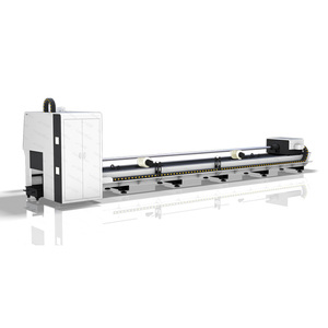 LM-6000 Metal Tube Fiber Laser Cutting Machine Cnc for Cutting Iron Square/round Pipe with Water <strong>Chiller</strong> 3kw 6kw
