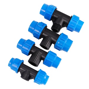 PP 1/2 "3/4" 1 "至20 25 32毫米PE管锁定三通农田喷灌快速压缩连接接头 - Product Image 6