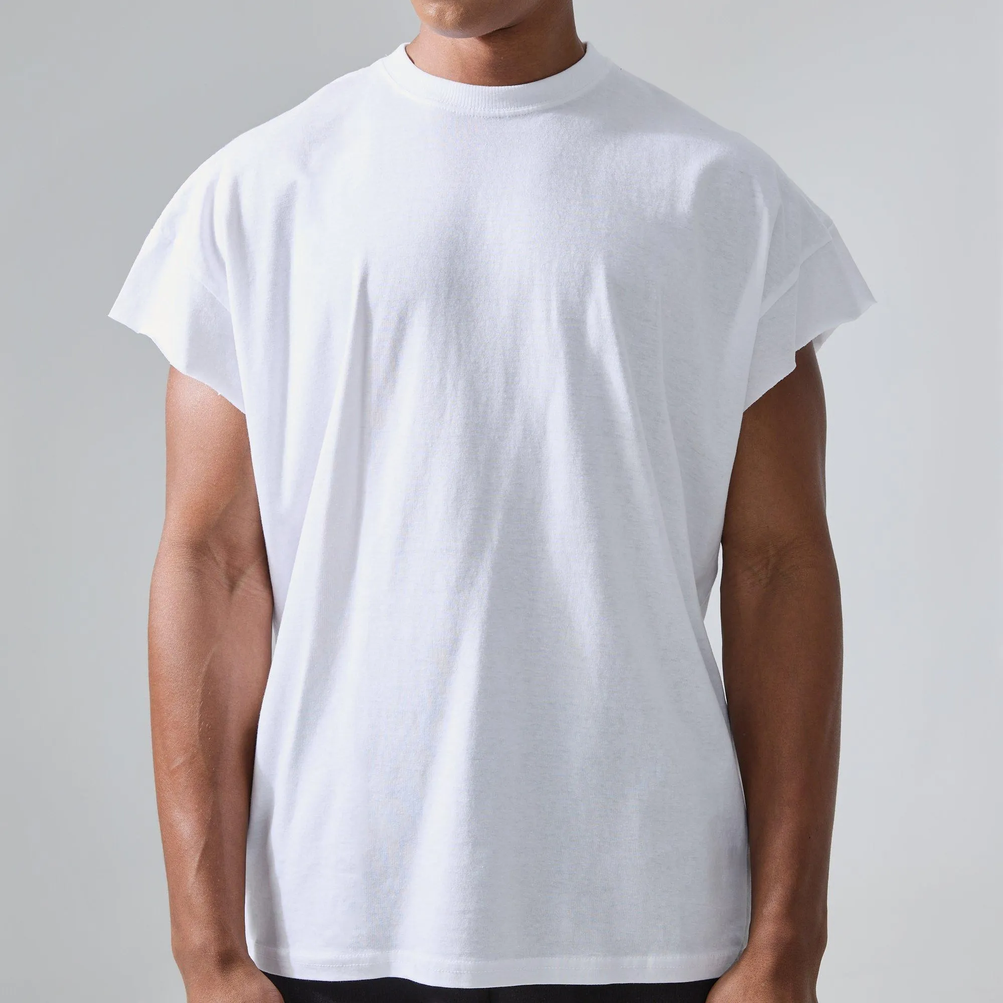 Groothandel Custom Print Zwaargewicht Drop Shoulder Zwaar Gewicht 100% Biologisch Katoen Oversized Mannen T-Shirt T-Shirt T-Shirt