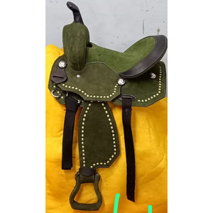馬のための販売合成ウエスタンサドルは、ドルでレッドされたウエスタンサドルカラー40クレジットカード対応サイズ14 15 16 17 18 - Product Image 3