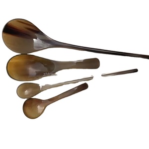 优质水牛角勺牛汤和咖啡餐具派对餐具畅销优质牛角勺 - Product Image 5