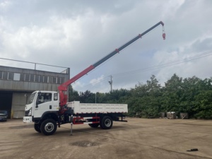 HAOY 4-Тонный бортовой кран, кран, китайский Телескопический прямой грузовик Dongfeng Howo 4*2, цена автокрана - Product Image 3