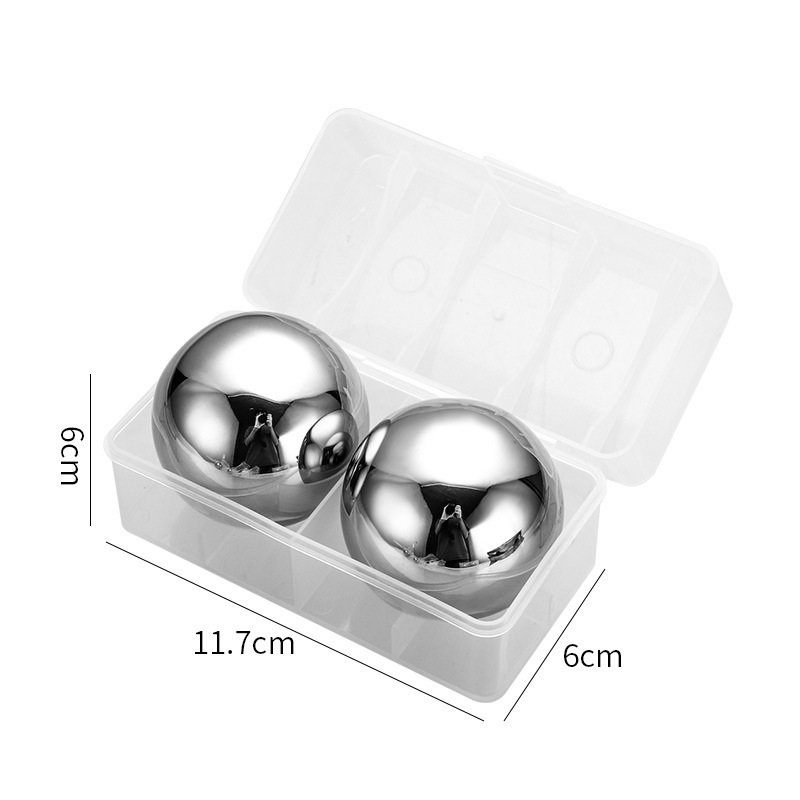 Argent-55mm 2 capsules sans boîte à clip