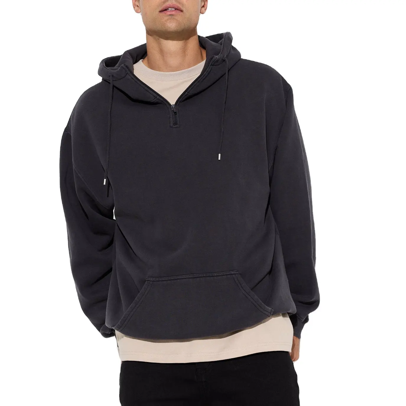 Sudadera con capucha de peso pesado, Jersey estampado, manta, Sudadera con capucha de gran tamaño para hombre, suéter teñido liso con cordón, sudaderas con capucha, ropa de calle