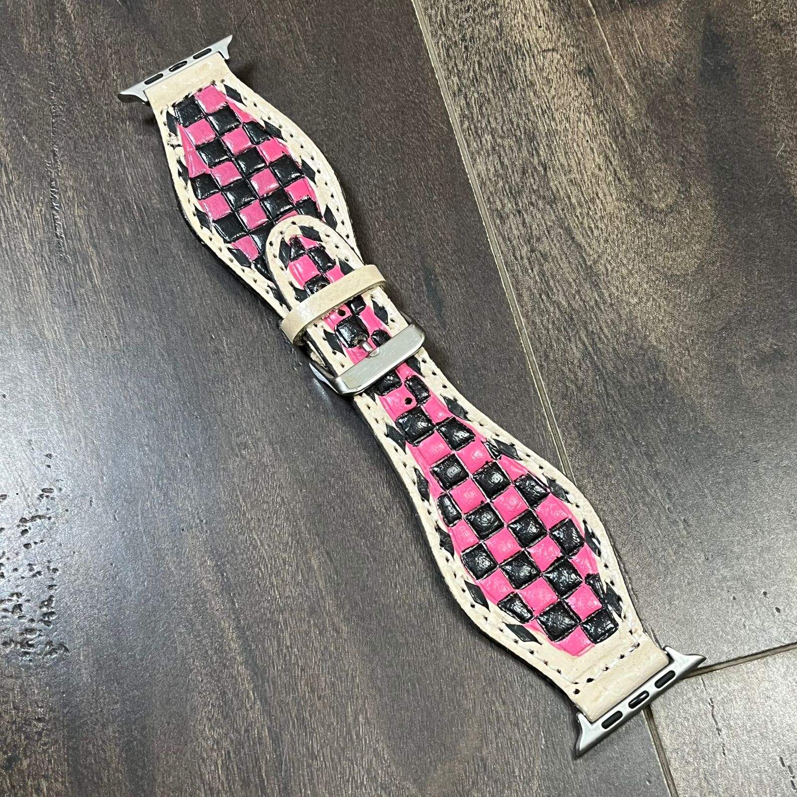 Pink & Black Checkered