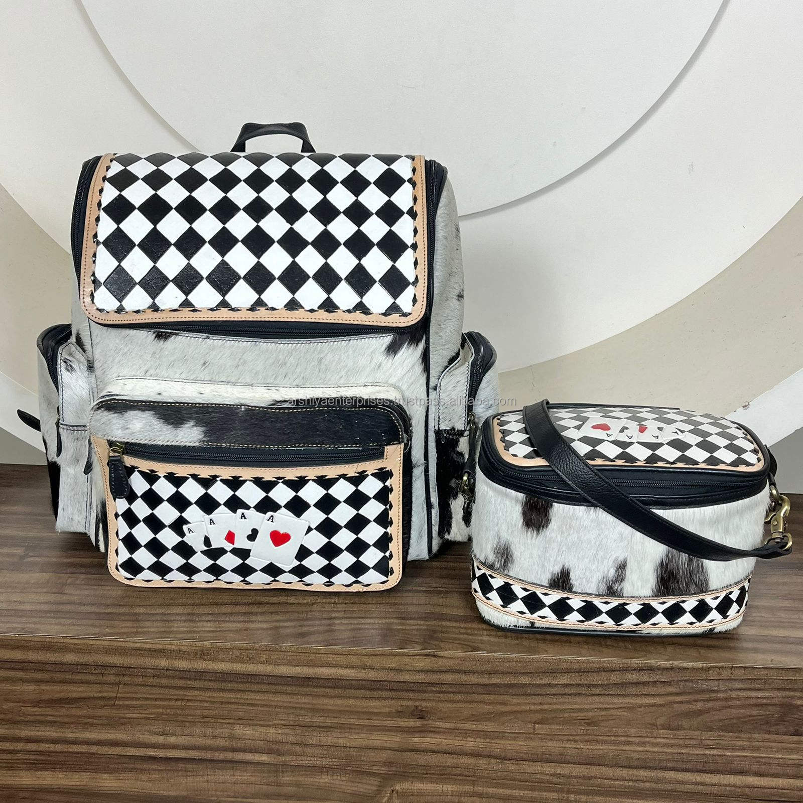 White & Black Checkered