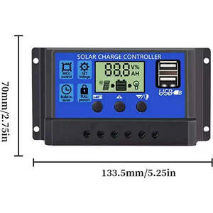 Wholesale <strong>Pwm</strong> Solar Charge <strong>Controller</strong> 12V 24V 48V <strong>10A</strong> 20A <strong>30A</strong> 40A 50A 60A in 10 20 30 40 50 60 Amps for Solar Energy Systems - Product Image 2