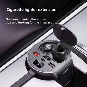 65w带蓝牙<span class=keywords><strong>USB</strong></span>转换器的快速充电集线器适配器，适用于特斯拉Y/3型1年保修