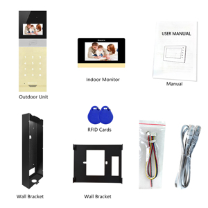 Intercomunicador IP HD Android 4,3 de 720 pulgadas, sistema de intercomunicación de vídeo para varios apartamentos, reconocimiento facial, aplicación Tuya, desbloqueo remoto y Monitor - Product Image 3