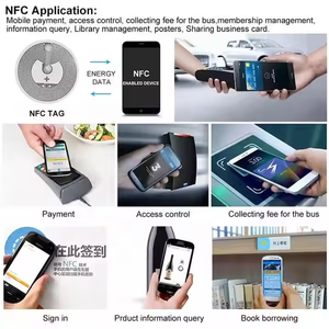 Прямая Продажа с завода RFID стикер NFC тег/чип UHF тег на лобовое стекло автомобиля этикетка для управления доступом к транспортному средству - Product Image 6