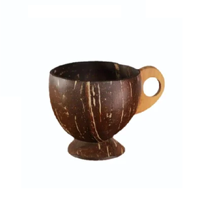 环保椰壳水杯和咖啡杯，带有定制雕刻激光标志100% 可生物降解 - Product Image 2