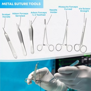 Al Mida Manual Suture Practice <strong>Kit</strong> with Stainless Steel Tools - Product Image 4