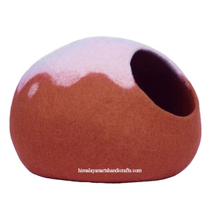 Hochwertiges Katzen haus aus Merinowolle/Katzen höhle/Katzen kuppel mit festem Muster - Product Image 3