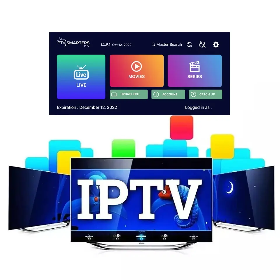 Prueba gratuita Iptv M3u Lista Iptv Suscripción 12 Meses Smart Tv M3u Y Fire Stick 4K Hd Tv Stick Con Iptv Box