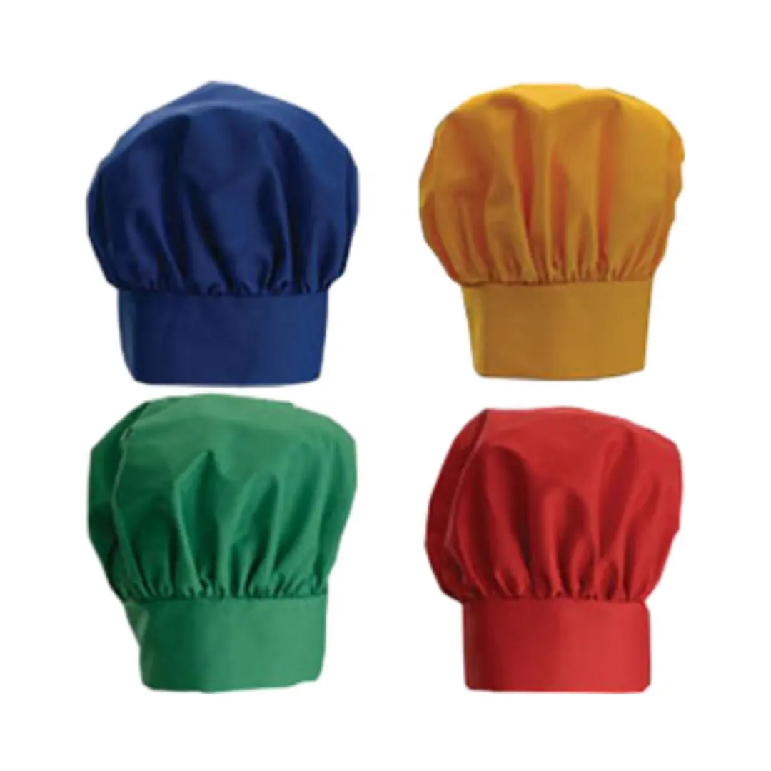 Carta usa e getta cappelli da Chef cappe da Chef rosso bianco e nero cappello di carta High Chef forniture per ristoranti dell'hotel