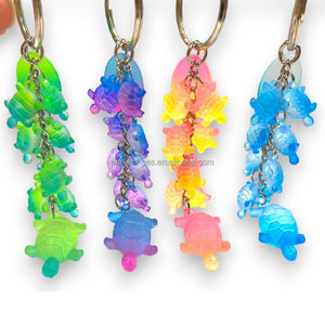 纪念品商店商品的促销海龟钥匙扣UV印刷赠品钥匙扣 - Product Image 3