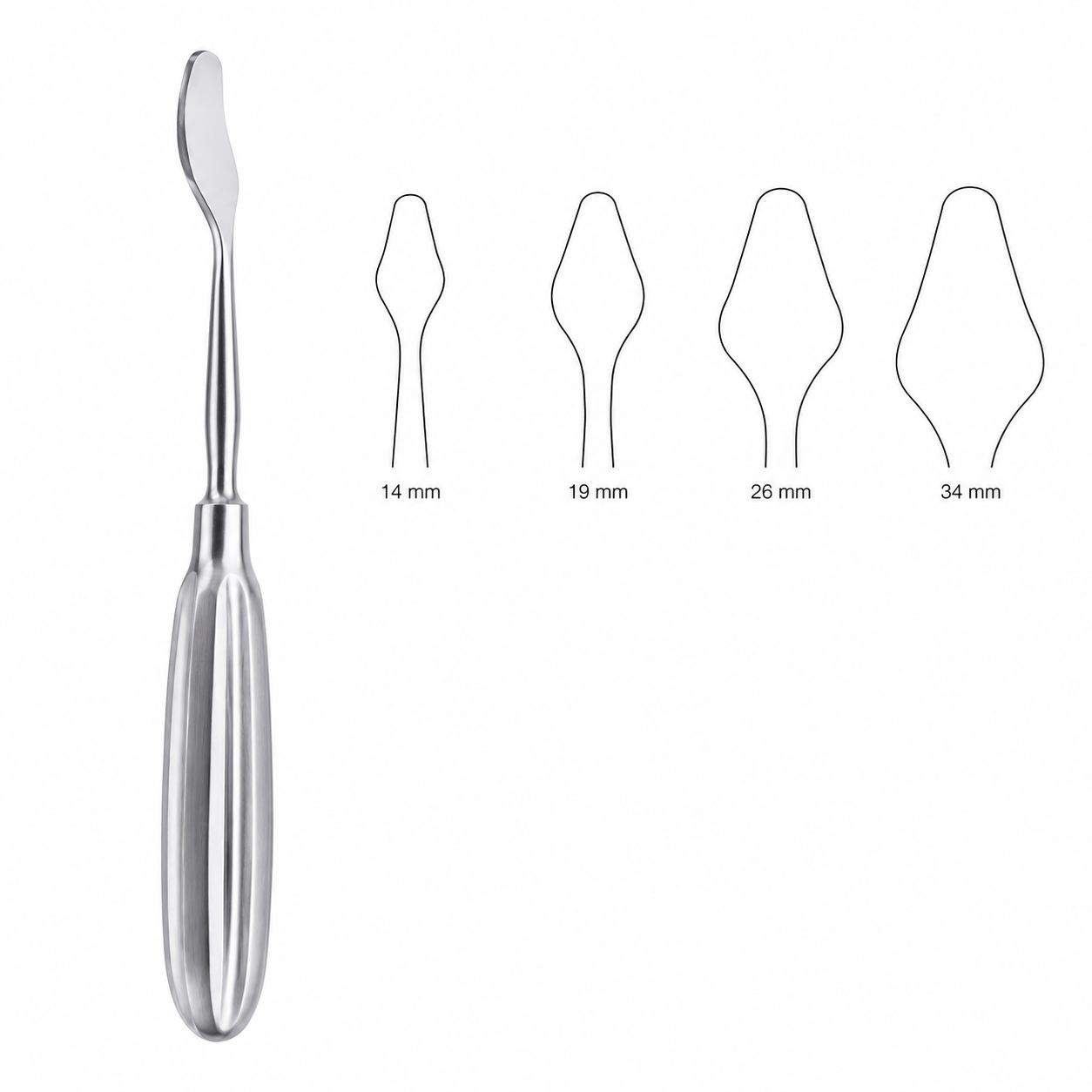 Small. Overall length 7-1/4in (18.4cm).