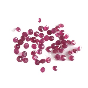 2.5mm טבעי רובי יהלום עגול לחתוך יקרות רופפות חן סיטונאי מחיר טבעי Loose אבני חן בתפזורת אבני חן נמוך מחיר