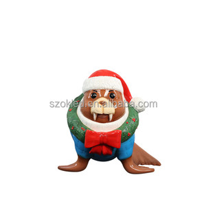 Mors iskelet vücut süs Finial kırmızı/altın boksör fiberglas paskalya noel cadılar bayramı tatil açık kapalı dekorasyon - Product Image 1