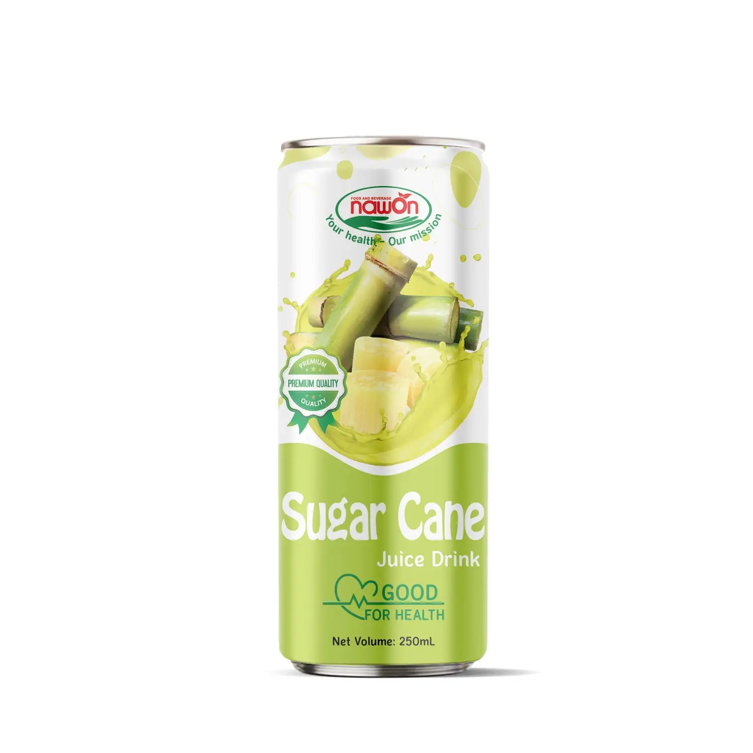 250ml di succo di canna da zucchero NAWON OEM ODM crea il proprio succo di frutta naturale canna da zucchero BRCGS bevanda produttore prezzo all'ingrosso