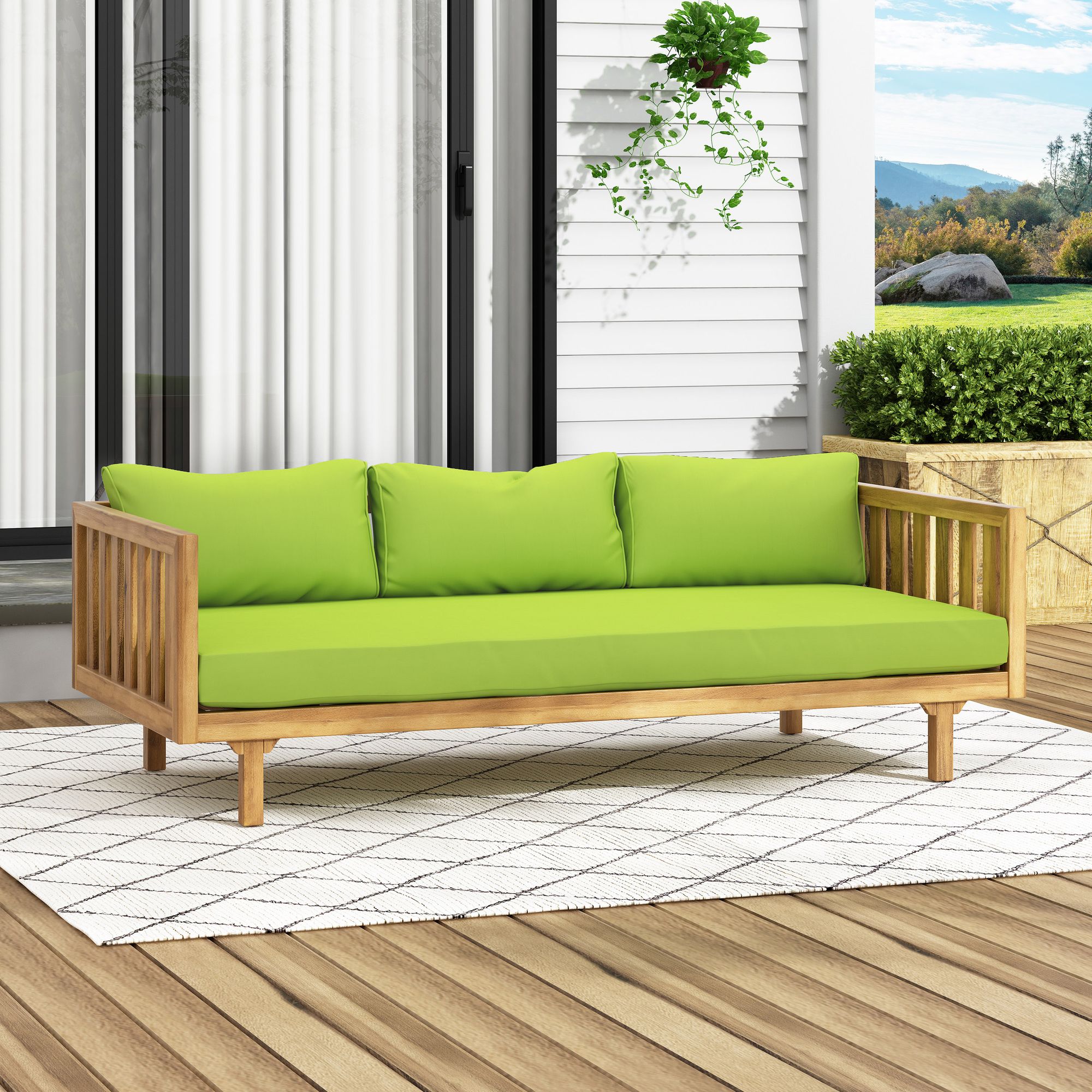 Teak+Green Color