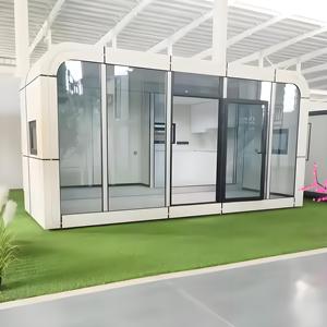 2025 elma gelişmiş 40ft cep ev prefabrik çelik Pod 20ft ofis mutfak banyo minik kabin sandviç Panel oturma odası - Product Image 1