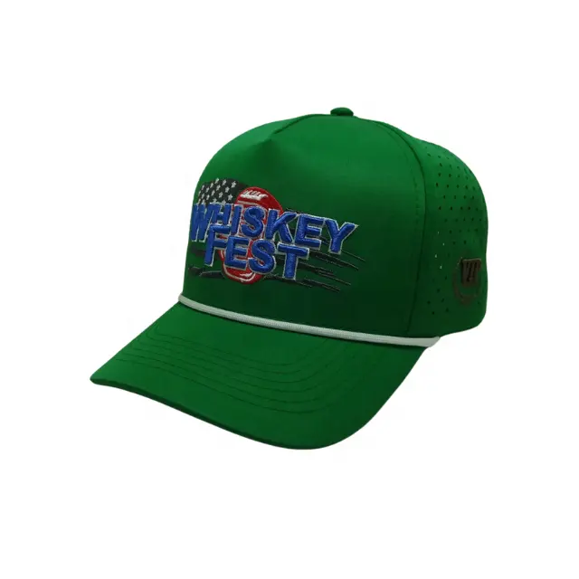 Cappello da Baseball personalizzato con corda da ricamo 3D Gorras 100% bordo piatto in poliestere rippto [cappello in Spandex Logo personalizzato MOQ basso