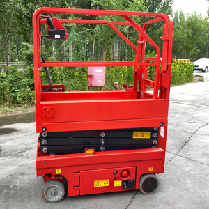 Factory Direct Sales Compact 4m 6m Small Scissor Lift for Indoor Warehouse Project Easy to Pass Narrow Spaces New Condition