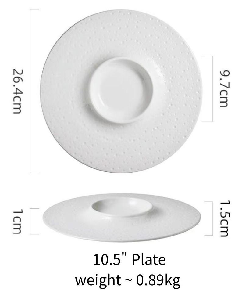 จานขนาด 10.5 นิ้ว