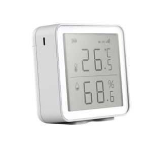 Fábrica Tuya Wifi Pantalla LCD Temperatura interior Humedad Sensor de humo con Bluetooth Material plástico OEM/ODM Compatible - Product Image 2