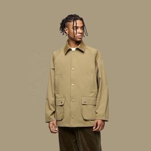 Chất lượng cao 100% Polyester vải cổ điển tiện ích Barn việc vặt trang trại áo bảo hộ lao động thời trang ngoài trời di sản lĩnh vực Áo khoác cho nam giới - Product Image 5