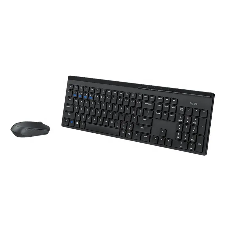 Rapoo 8100GT Custom Membrane 105Key Keyboard Mouse Combo trading wireless gaming tablet with keyboard