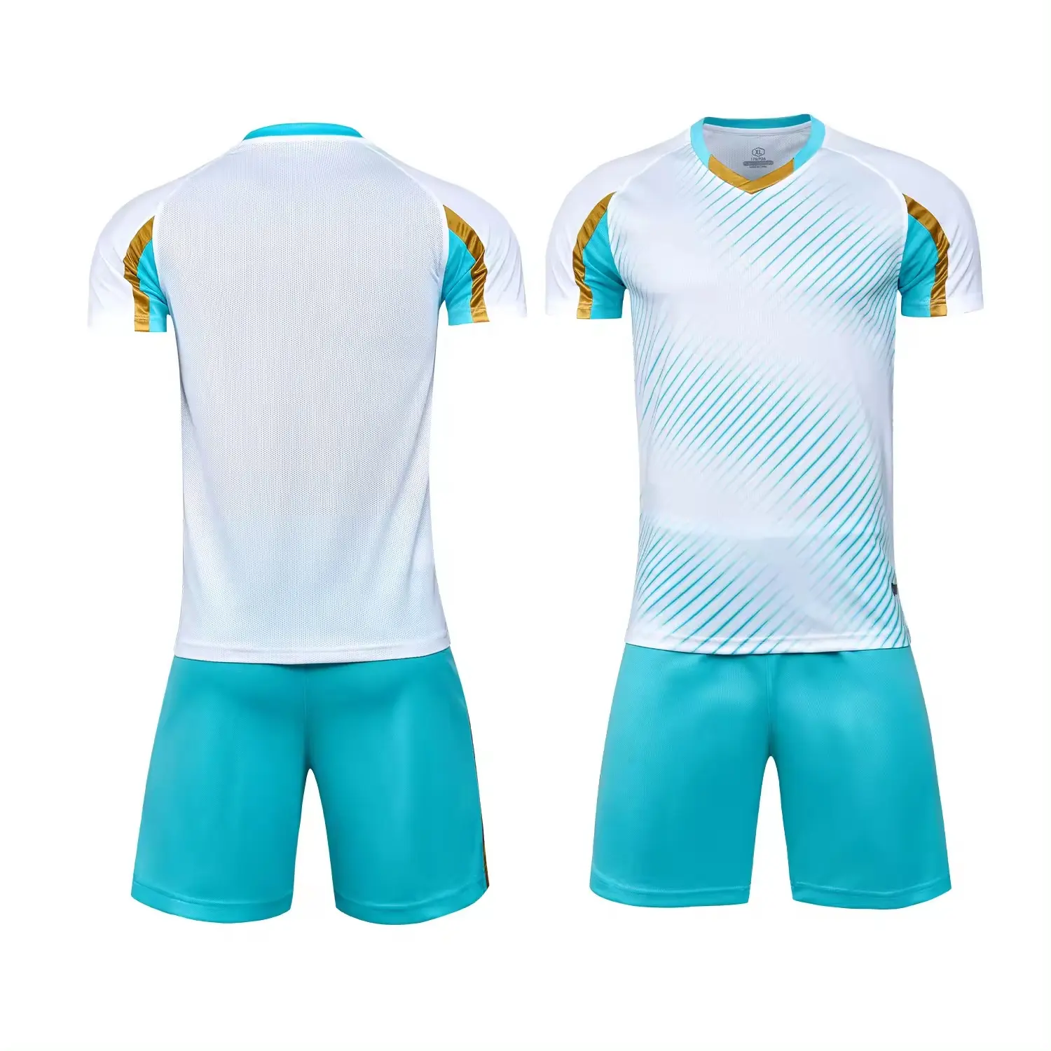 Sports Uniform Men Soccer Uniform Sublimation Breathable Polyester Made Material Soccer Jersey And Shorts Set For Men And Women