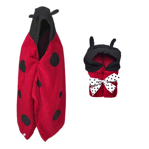 Benzersiz tarzı kırmızı renk 100% hakiki pamuk malzeme Lady Bug kapşonlu havlu mevcut ODM ve OEM hizmeti - Product Image 4
