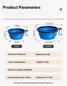 कस्टम डिजाइनर सबलिमिनेशन नो स्पिल कुत्ते खाद्य पानी लक्जरी पालतू कटोरे और फीडर्स ढहने वाले फोल्डेबल पालतू कुत्ते कटोरे - Product Image 6