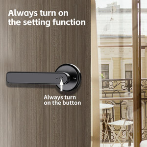 Khóa cửa gỗ Turui TT BLE, tay nắm cửa thông minh cho cửa nội thất, mở khóa bằng vân tay, mật khẩu và thẻ, khóa cửa 196 - Product Image 3