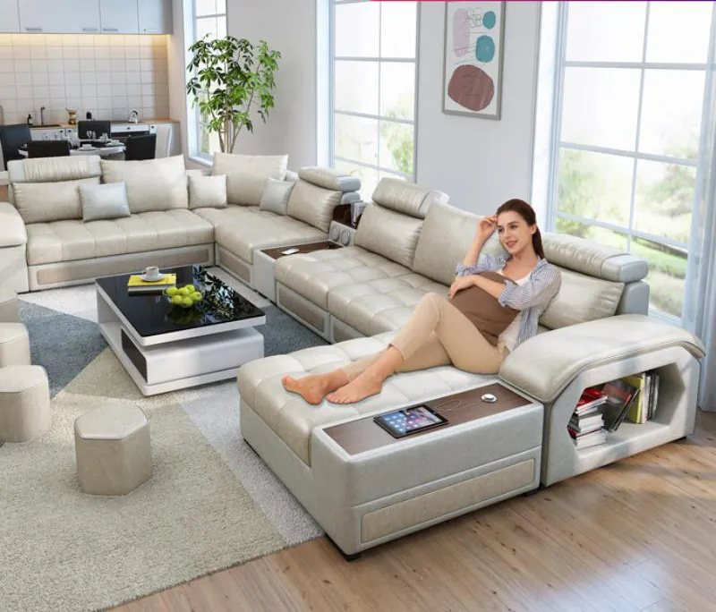 Divani in tessuto da soggiorno per la casa divano reale di lusso set divano a 7 posti soggiorno divani componibili Lounge