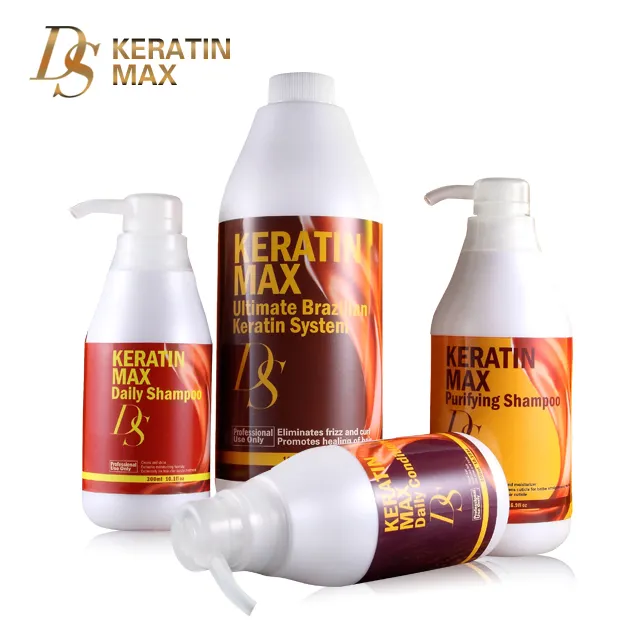 DS KERATIN MAX crema nano queratina brasileña alisador colágeno tratamiento del cabello profesional