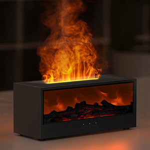 Simulierter Bonfire Flame Diffusor Bunter Nachtlicht-Diffusor mit ätherischen Ölen und Timer-Fernbedienung für kreatives Geschenk zu Hause - Product Image 1