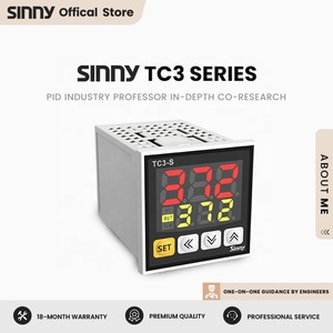 Sinny <strong>Large</strong> LED TC3-S 48*48 <strong>Output</strong> and Universal Input PID Digital RELAY / SSR Thermostat Oven Temperature <strong>Controller</strong> - Product Image 2