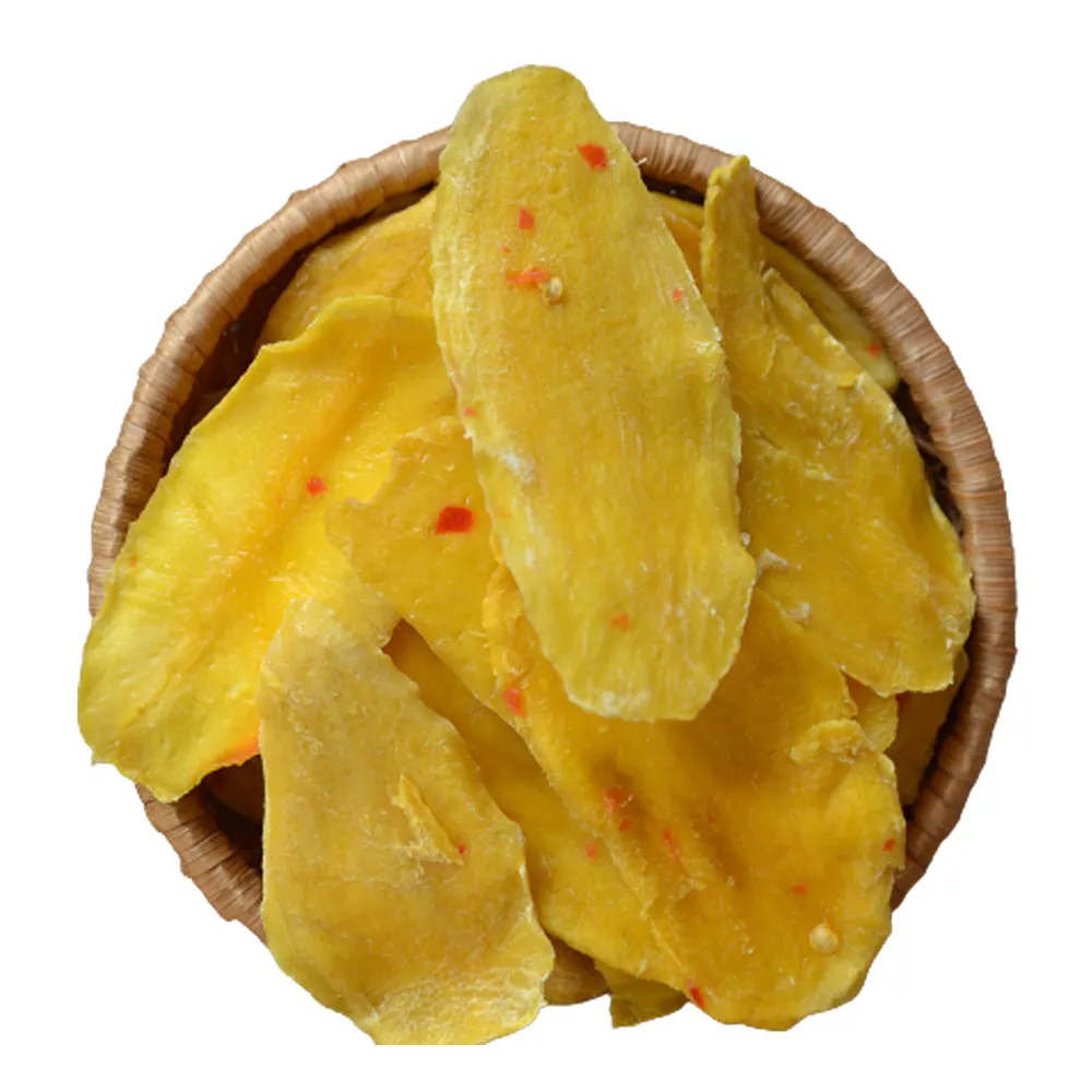 Rodajas picantes ligeras de mango secado suave 100% Natural de alta calidad Hecho en Vietnam Snack saludable El mejor precio para picnic Sin azúcar