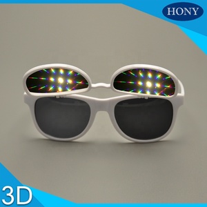 Lật Lên Cuối Cùng <span class=keywords><strong>Diffraction</strong></span> Kính Prism Effect EDM Cầu Vồng Kính Vạn Hoa Phong Cách Rave Sunglasses - Product Image 3