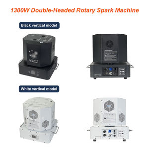 Liuyang 1300W 360 rotación móvil Dual doble cabeza fría Sparkler Spinning Cold Spark Machine Spin <span class=keywords><strong>Fireworks</strong></span> Stage Machine - Product Image 2
